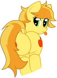 Size: 4483x6086 | Tagged: suggestive, artist:plone, derpibooru import, braeburn, absurd resolution, bailey sweet, dock, plot, rule 63, solo, tongue out
