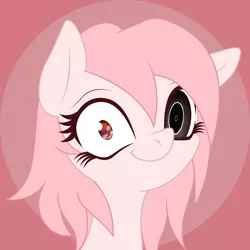 Size: 3713x3713 | Tagged: safe, artist:an-m, derpibooru import, oc, oc:setna, unofficial characters only, earth pony, pony, female, heterochromia, looking at you, mare, single shrunken iris, smiling, solo