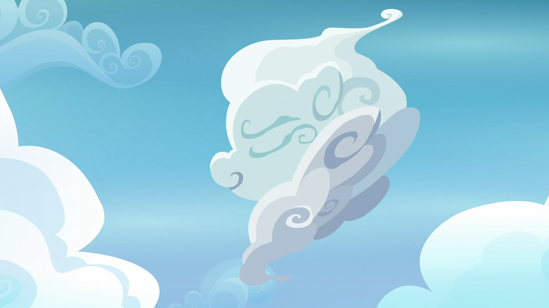 Size: 1920x1080 | Tagged: safe, derpibooru import, screencap, vapor trail, pony, top bolt, cloud sculpture, solo