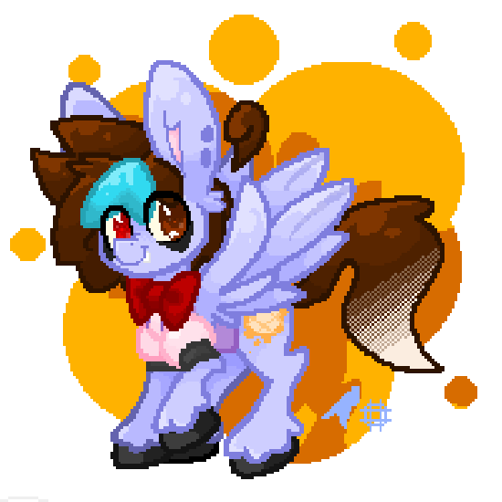 Size: 550x550 | Tagged: safe, artist:towmacow, artist:towmacowwaffles, derpibooru import, oc, oc:towmacow, unofficial characters only, pegasus, pony, pony town, big ears, bowtie, clothes, cute, food, fun, pixel art, pretty, simple background, transparent background, vest, waffle, yay