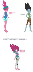 Size: 754x1636 | Tagged: safe, artist:mixelfangirl100, derpibooru import, equestria girls, dreamworks trolls, equestria girls-ified, fusion, multiple arms, poppy, tree branch, trolls