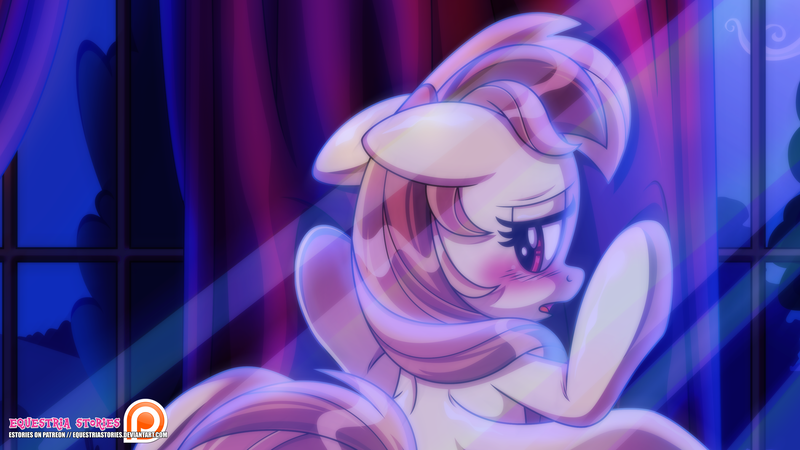 Size: 1920x1080 | Tagged: suggestive, artist:estories, derpibooru import, oc, oc:alice goldenfeather, unofficial characters only, pegasus, pony, blushing, floppy ears, patreon, patreon logo, patreon preview, solo, wallpaper