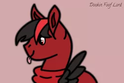 Size: 1500x1000 | Tagged: safe, artist:dookin, derpibooru import, oc, unofficial characters only, pegasus, pony, fanart, solo, tongue out