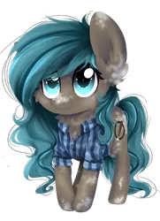 Size: 1300x1800 | Tagged: safe, artist:skajcia, derpibooru import, oc, oc:spectrum, unofficial characters only, pony, clothes, earth, shirt, solo