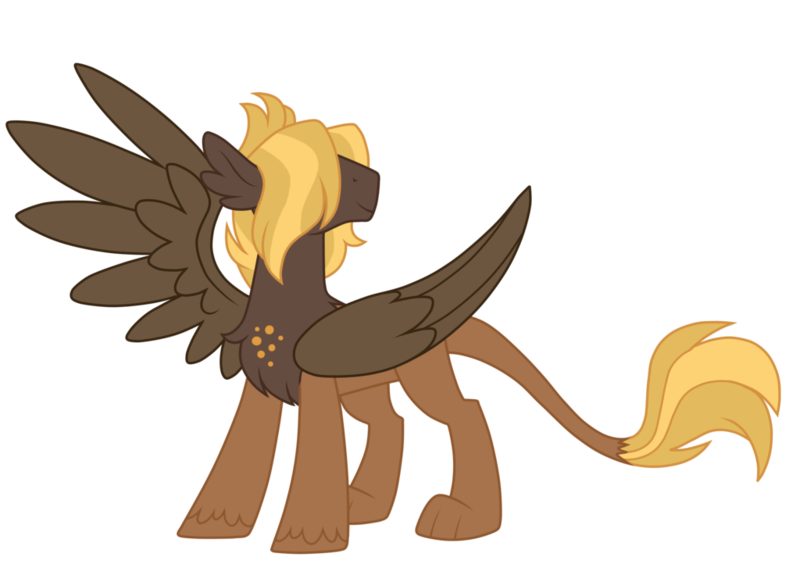 Size: 1024x731 | Tagged: artist:azure-art-wave, derpibooru import, gildabell, hair over eyes, hippogriff, hybrid, interspecies offspring, oc, offspring, parent:dumbbell, parent:gilda, parents:gildabell, safe, simple background, solo, transparent background, unofficial characters only