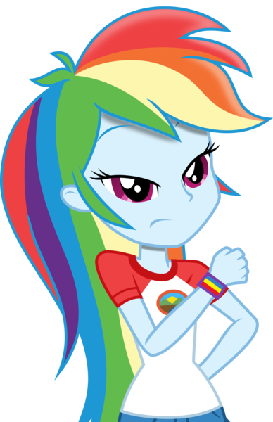 Size: 3000x4640 | Tagged: safe, artist:uponia, derpibooru import, rainbow dash, equestria girls, legend of everfree, absurd resolution, clothes, pants, shading, simple background, solo, transparent background, vector, wristband