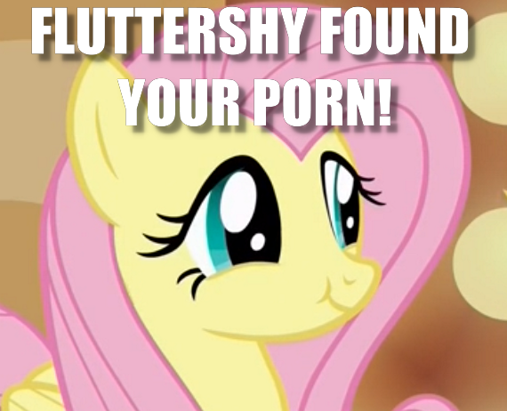 Size: 570x462 | Tagged: cropped, derpibooru import, edit, edited screencap, fluttershy, image macro, meme, porn, safe, screencap, scrunchy face, smug, solo, viva las pegasus