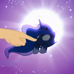 Size: 665x665 | Tagged: boop, boop edit, cute, derpibooru import, dream walker luna, edit, edited screencap, hand, human, lunabetes, moon, portal, princess luna, safe, screencap, to where and back again