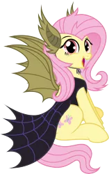 Size: 6293x10000 | Tagged: absurd resolution, artist:kysss90, artist:salemcat, clothes, costume, cute, derpibooru import, flutterbat costume, fluttershy, nightmare night, safe, scare master, shyabates, shyabetes, simple background, solo, transparent background, vector