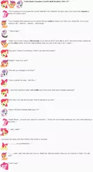 Size: 853x1574 | Tagged: apple bloom, artist:dziadek1990, bait and switch, conversation, cutie mark crusaders, derpibooru import, dialogue, emotes, emote story, fourth wall, pinkie pie, reddit, safe, scootaloo, slice of life, sweetie belle, text