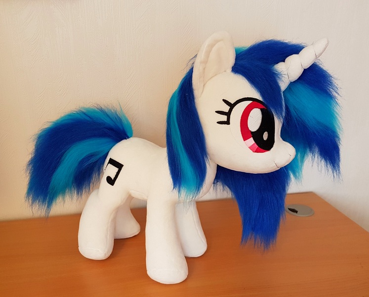 Size: 3216x2584 | Tagged: safe, artist:epicrainbowcrafts, derpibooru import, vinyl scratch, pony, unicorn, irl, photo, plushie, solo, wrong eye color