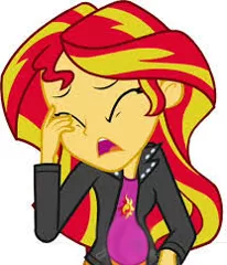 Size: 208x242 | Tagged: safe, derpibooru import, edit, sunset shimmer, comic:a new change, equestria girls, implied mood swing, pregnant, pregnant edit