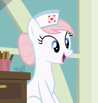 Size: 381x402 | Tagged: safe, derpibooru import, screencap, nurse redheart, pony, a flurry of emotions, solo