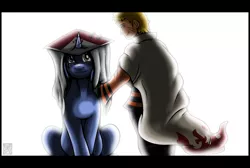 Size: 3240x2181 | Tagged: safe, artist:stormblaze-pegasus, derpibooru import, oc, pony, unicorn, anime, clothes, commission, crossover, crying, hokage, male, naruto, naruto uzumaki, retirement, smiling, stallion, tears of joy, wavy mouth