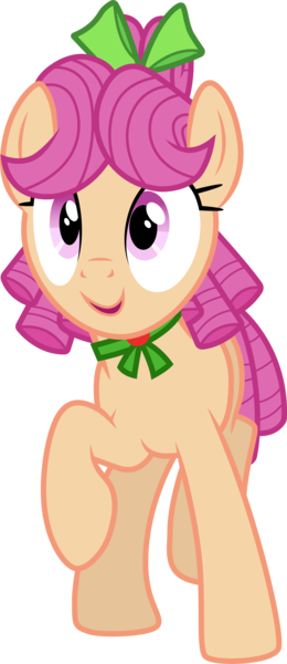 Size: 3001x6927 | Tagged: safe, artist:cloudyglow, derpibooru import, apple rose, earth pony, pony, absurd resolution, female, mare, open mouth, simple background, smiling, transparent background, vector, younger