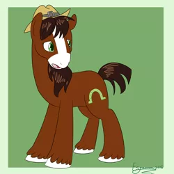 Size: 1280x1280 | Tagged: safe, artist:espeonna, derpibooru import, trouble shoes, earth pony, pony, solo