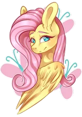 Size: 750x1064 | Tagged: safe, artist:lury-lau, derpibooru import, fluttershy, pony, cute, cutie mark background, shyabetes, smiling, solo