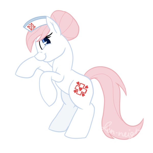 Size: 1024x1024 | Tagged: safe, artist:jen-neigh, derpibooru import, nurse redheart, pony, a flurry of emotions, new cutie mark, rearing, simple background, solo, transparent background