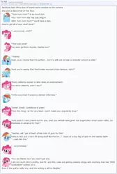 Size: 867x1294 | Tagged: advertisement, artist:dziadek1990, conversation, derpibooru import, dialogue, emotes, emote story, emote story:sweet regret, emote story:two storylines collide, pinkie pie, rainbow dash, reddit, safe, slice of life, text