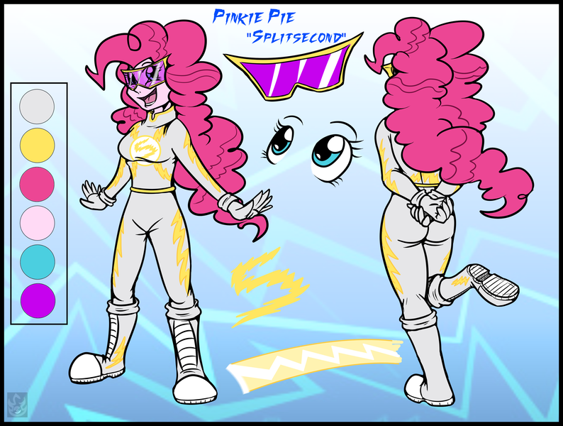 Size: 2736x2067 | Tagged: safe, artist:stormblaze-pegasus, derpibooru import, fili-second, pinkie pie, equestria girls, alternate universe, boots, converse, high res, humanized, power ponies, reference sheet, shoes, solo, sunglasses