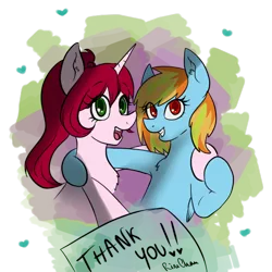 Size: 600x600 | Tagged: safe, artist:rinikka, derpibooru import, oc, oc:rinikka, unofficial characters only, pegasus, pony, unicorn, abstract background, colored pupils, colored sketch, friendship, simple background, transparent background