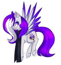 Size: 1871x1970 | Tagged: safe, artist:ohsushime, derpibooru import, oc, oc:scapy cipher, unofficial characters only, pegasus, pony, clothes, colored wings, female, mare, multicolored wings, scarf, simple background, solo, transparent background