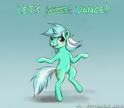 Size: 949x827 | Tagged: safe, artist:el-yeguero, derpibooru import, lyra heartstrings, pony, unicorn, bipedal, dancing, female, mare, solo