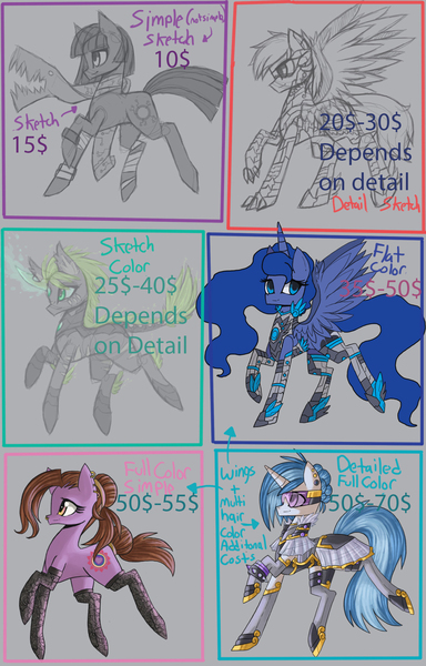 Size: 1229x1920 | Tagged: safe, artist:raptor007, derpibooru import, princess luna, vinyl scratch, pony, commission info, prices