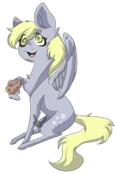 Size: 1906x2802 | Tagged: safe, artist:siena1923, derpibooru import, derpy hooves, pegasus, pony, female, mare, raised hoof, simple background, solo, transparent background