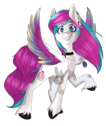 Size: 2422x2902 | Tagged: safe, artist:siena1923, derpibooru import, oc, oc:bloody cupcake, unofficial characters only, pegasus, pony, colored wings, female, mare, multicolored wings, raised hoof, simple background, solo, transparent background