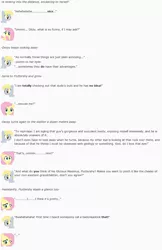 Size: 849x1313 | Tagged: artist:dziadek1990, conversation, derpibooru import, derpy hooves, emotes, emote story, emote story:shark tale, fluttershy, reddit, safe, slice of life, talking, text