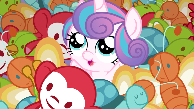 Size: 5333x3000 | Tagged: safe, artist:dashiesparkle, derpibooru import, princess flurry heart, pony, a flurry of emotions, absurd resolution, cute, flurrybetes, high res, plushie, solo, toy, vector