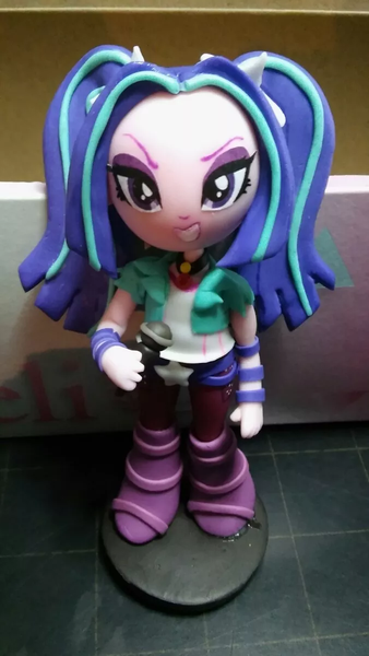 Size: 676x1200 | Tagged: safe, derpibooru import, aria blaze, equestria girls, rainbow rocks, irl, looking at you, ornament, photo, porcelain, solo