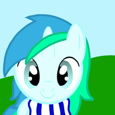 Size: 400x400 | Tagged: safe, artist:toyminator900, derpibooru import, oc, oc:cyan lightning, unofficial characters only, pony, animated, clothes, colt, gif, irony, lightning, male, namesake, pun, scared, scarf, shocked, solo, visual pun