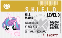 Size: 1920x1200 | Tagged: safe, derpibooru import, princess flurry heart, pony, agents of shield, cute, id, iron man armored adventures, maria hill, silly, solo, tabitha st. germain, voice actor joke