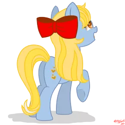 Size: 2222x2222 | Tagged: safe, artist:zsparkonequus, derpibooru import, ponified, pony, aino minako, bow, happy, mina aino, plot, sailor moon, simple background, solo, transparent background