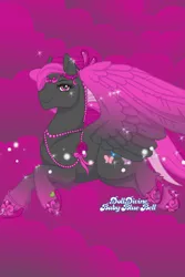 Size: 400x600 | Tagged: safe, derpibooru import, oc, oc:juniper, unofficial characters only, pegasus, pony, colored wings, dolldivine, pegasus maker, pink background, solo