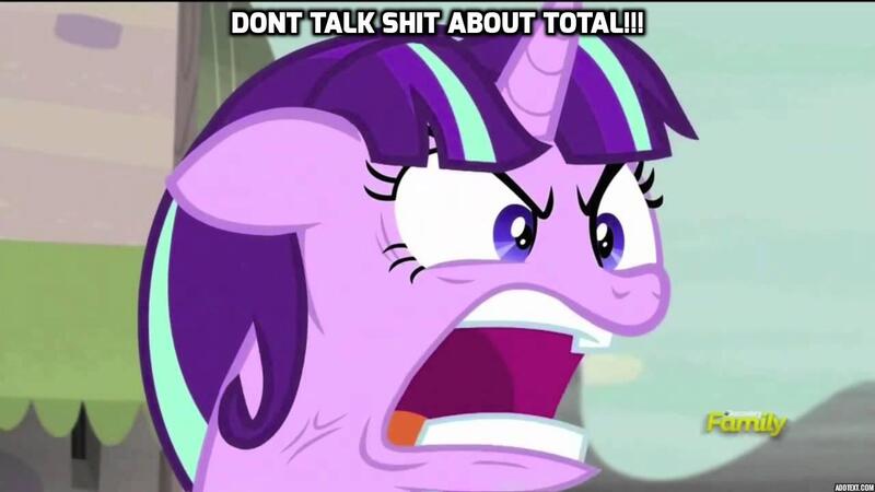 Size: 1280x720 | Tagged: questionable, derpibooru import, edit, edited screencap, screencap, starlight glimmer, pony, the cutie map, angry, discovery family logo, ragelight glimmer, solo, tourettes guy, vulgar