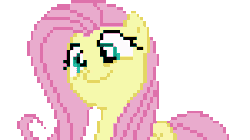 Size: 750x420 | Tagged: safe, artist:tox-box, derpibooru import, fluttershy, pony, the cutie map, animated, flutterbob, gif, pixel art, simple background, solo, transparent background