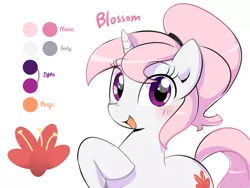 Size: 1600x1200 | Tagged: safe, artist:haden-2375, derpibooru import, oc, oc:candy blossom, unofficial characters only, pony, unicorn, cute, female, looking at you, mare, ocbetes, smiling, solo