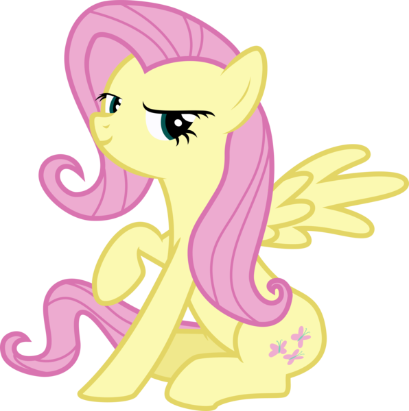 Size: 3000x3021 | Tagged: safe, artist:uponia, derpibooru import, fluttershy, pegasus, pony, .svg available, female, fresh princess of friendship, mare, pose, simple background, smiling, solo, the fresh prince of bel-air, transparent background, vector