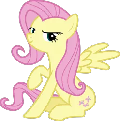 Size: 3000x3021 | Tagged: safe, artist:uponia, derpibooru import, fluttershy, pegasus, pony, .svg available, female, fresh princess of friendship, mare, pose, simple background, smiling, solo, the fresh prince of bel-air, transparent background, vector