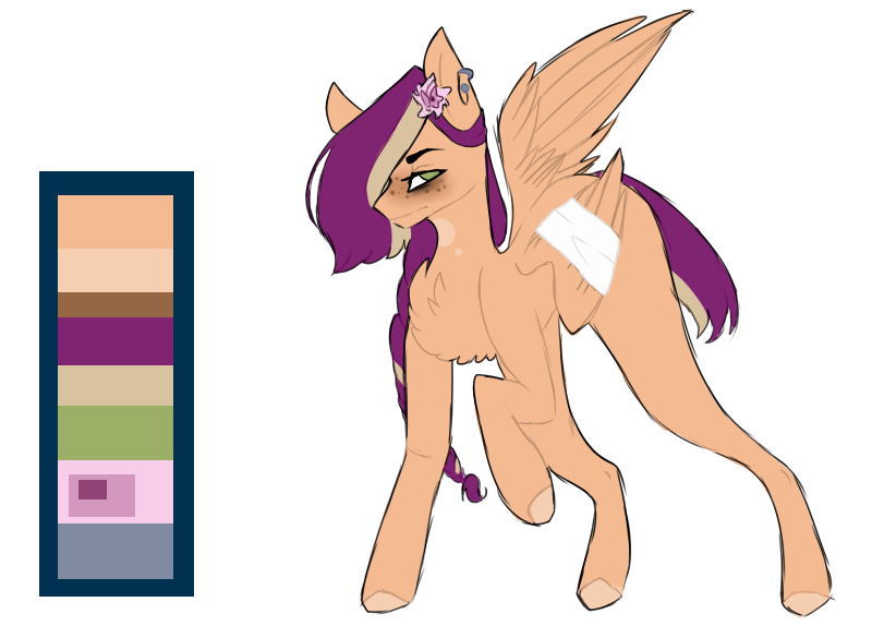 Size: 800x585 | Tagged: safe, artist:thunderstorm210, derpibooru import, oc, oc:bunrise, unofficial characters only, pegasus, pony, bandage, injured, reference sheet, simple background, solo, transparent background