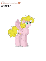 Size: 2048x2732 | Tagged: safe, artist:cinnamon-swirls, derpibooru import, oc, oc:balloon blast, unofficial characters only, pegasus, pony, offspring, parent:cheese sandwich, parent:pinkie pie, parents:cheesepie, simple background, solo, transparent background