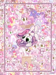 Size: 1200x1600 | Tagged: safe, artist:bobdude0, derpibooru import, apple bloom, fluttershy, hondo flanks, pinkie pie, princess flurry heart, princess luna, rarity, sweetie belle, tender taps, twilight sparkle, twilight sparkle (alicorn), alicorn, pony, raccoon, balloon, clothes, collage, crying, cute, diasweetes, female, filly, fire, glasses, holding a pony, hoodie, jewelry, magic, male, nom, on back, regalia, shipping, sitting, straight, suit, table, wall of sweetie belles, weapons-grade cute, woona, younger