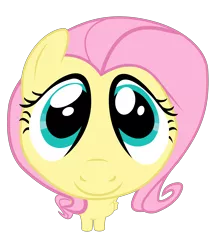 Size: 7181x8304 | Tagged: safe, artist:paganmuffin, derpibooru import, fluttershy, pony, fluttershy leans in, absurd resolution, big eyes, cute, female, looking at you, mare, shyabetes, simple background, smiling, solo, transparent background, vector