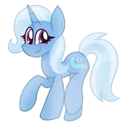 Size: 620x606 | Tagged: safe, artist:rainbowkittyy, derpibooru import, trixie, pony, unicorn, smiling, solo