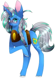 Size: 1104x1559 | Tagged: safe, artist:alithecat1989, derpibooru import, oc, oc:cold water, unofficial characters only, pony, unicorn, female, mare, raised hoof, simple background, solo, transparent background