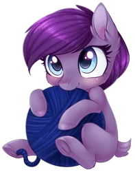 Size: 1066x1351 | Tagged: safe, artist:doekitty, derpibooru import, oc, unofficial characters only, earth pony, pony, commission, cute, female, hnnng, mare, ocbetes, simple background, solo, transparent background, yarn, yarn ball