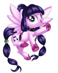 Size: 2614x3254 | Tagged: safe, artist:ilynalta, derpibooru import, oc, oc:twist shine, unofficial characters only, pegasus, pony, cute, female, flying, looking at you, mare, ocbetes, open mouth, simple background, smiling, solo, transparent background